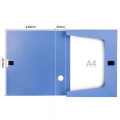 得力33511系列文件收纳档案盒办公A4塑料陈列资料册大容量加厚