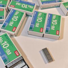10号订书针1000枚/盒小号订书机专用书针订书钉办公耗材2元店