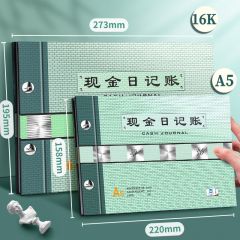 现金日记账本银行存款日记账财务明细账总分类账活页可拆卸账本